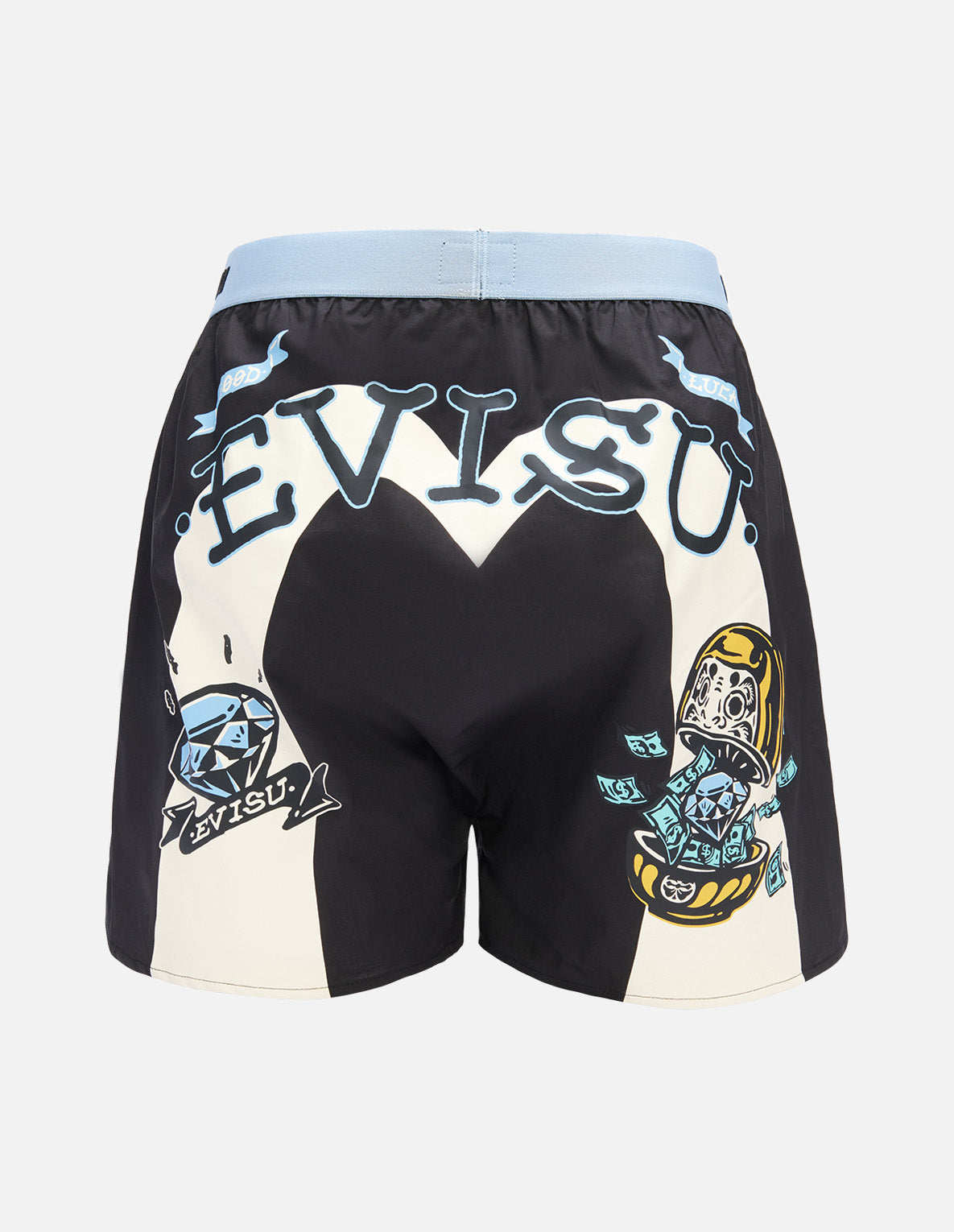 Diamond Daruma and Daicock Print Boxers Shorts