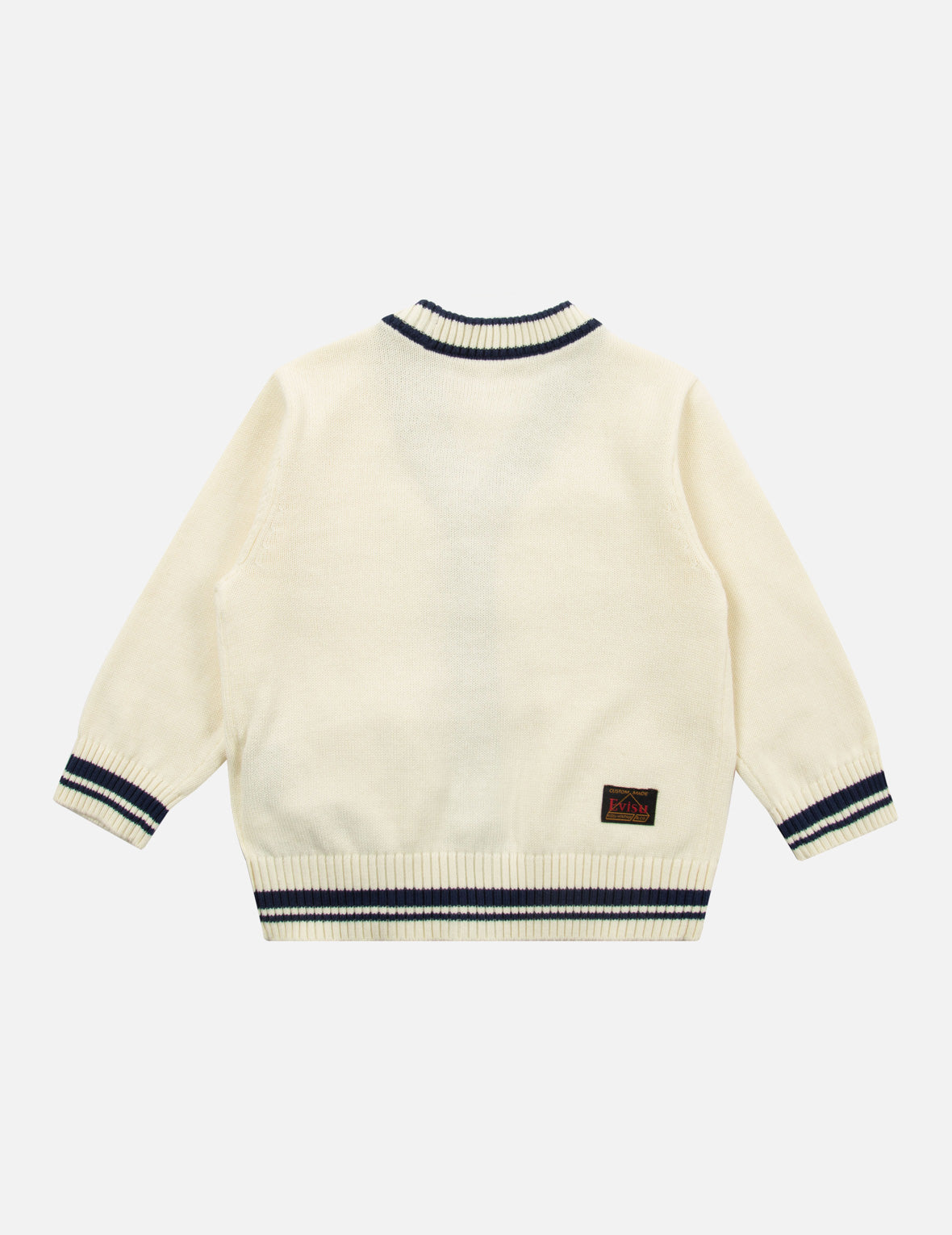 Campus Style Seagull Embroidery Regular Fit Cardigan