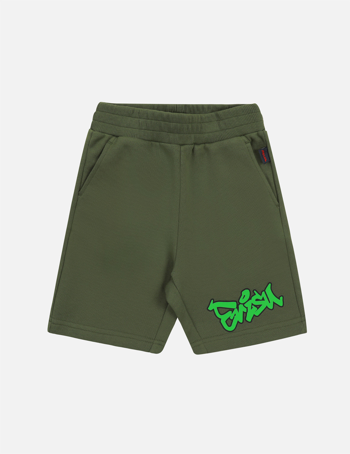 Logo and Allover Pattern Daicock Print Regular Fit Sweat Shorts