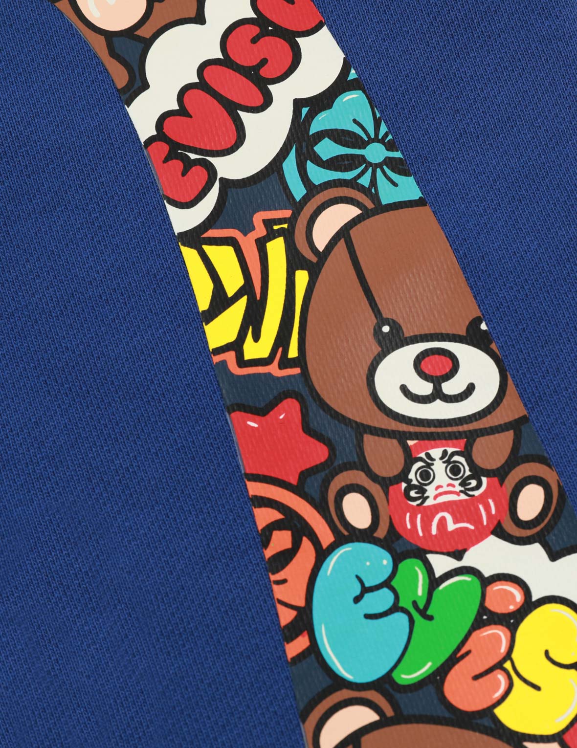 Logo and Allover Pattern Daicock Print Regular Fit Sweat Shorts
